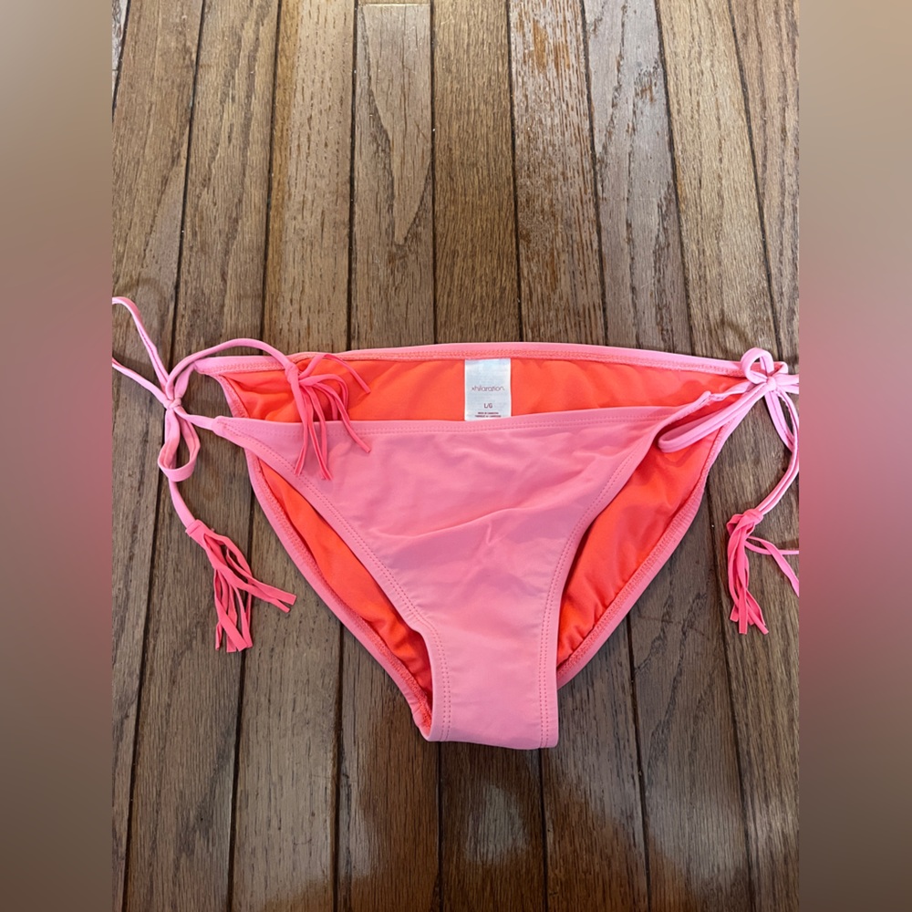 Vintage Y2K Bikini Bottom neon orange/pink
